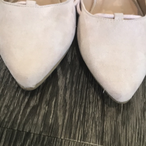 Charlotte Russe blush pink lace up ballet flats sz 7 (fits like a size 6) - Picture 5 of 9